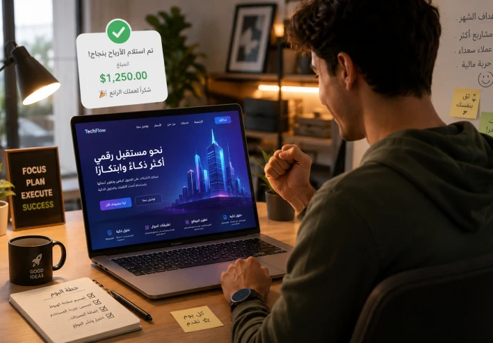 وداعاً للبرمجة المعقدة: دليلك لتصميم المتاجر والمواقع والربح منها بالذكاء الاصطناعي
