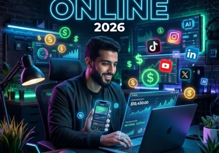 أفضل 5 طرق للربح من الإنترنت للمبتدئين في 2026