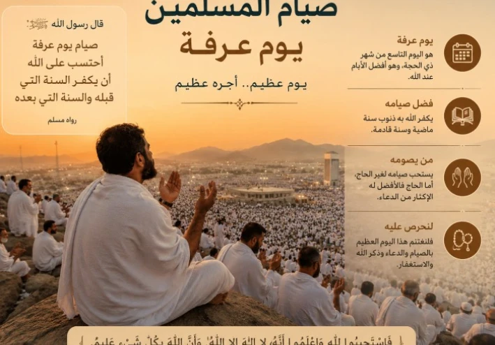 صيام المسلمين في يوم عرفة