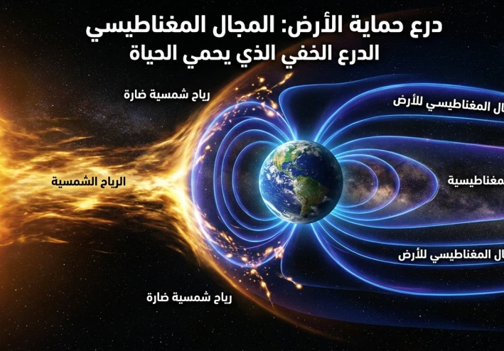 المجال المغناطيسي للأرض: الدرع الخفي الذي يحمي كوكبنا