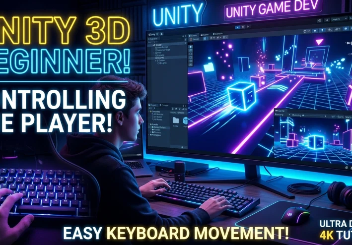 🎮 كورس احتراف Unity من الصفر 📌 الدرس 5: تحريك اللاعب باستخدام الكيبورد داخل Unity