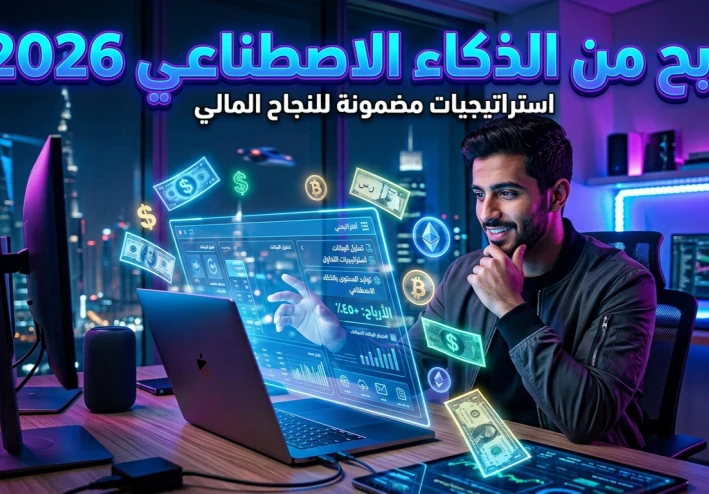 كيف تبدأ الربح من الذكاء الاصطناعي في 2026 بدون خبرة؟ دليل شامل للمبتدئين