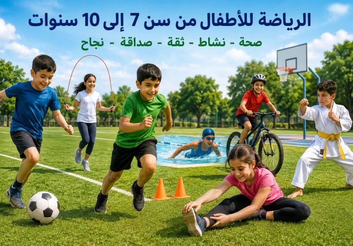 الرياضة وأهميتها للأطفال من سن 7 إلى 10 سنوات