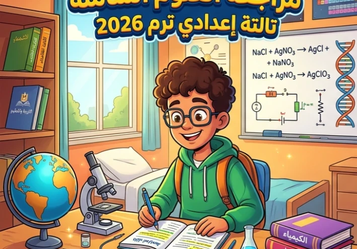 📚 أقوى مراجعة علوم للصف الثالث الإعدادي الترم الثاني 2026 PDF | ليلة الامتحان والدرجة النهائية مضمونة