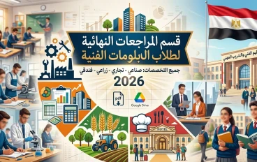 تحميل المراجعات النهائية لطلاب   الدبلومات الفنيه 2026