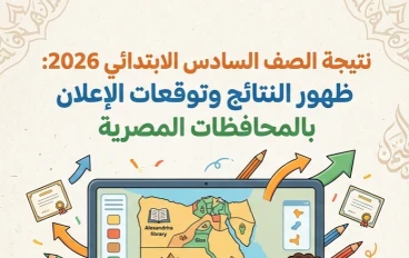 📥 نتيجة الصف السادس الابتدائي 2026 بالاسم ورقم الجلوس.. موعد ظهور النتائج رسميًا في جميع المحافظات المصرية