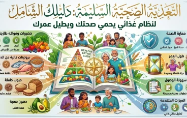 التغذية الصحية السليمة: دليلك الشامل لنظام غذائي يحمي صحتك ويطيل عمرك