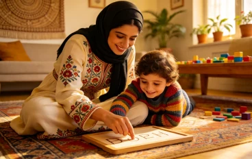  ⏰ كيف أُعلِّم طفلي وسط الانشغال ودون أن أرهق نفسي؟