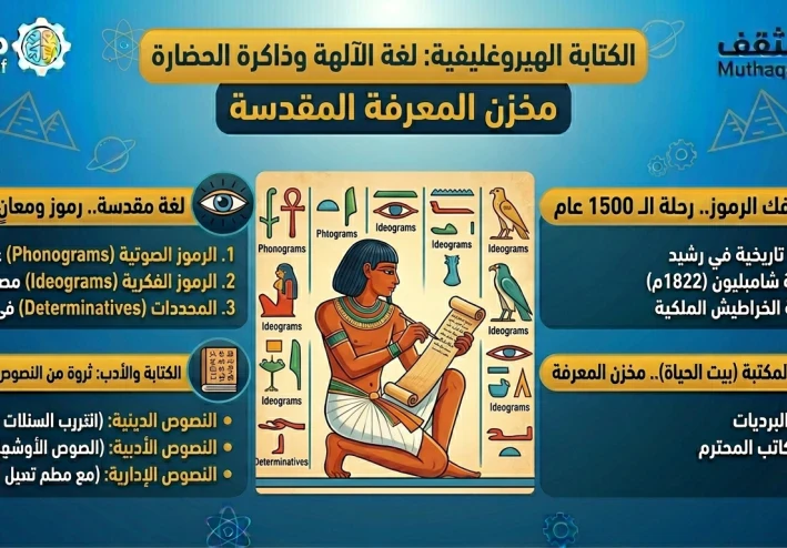 الكتابة الهيروغليفية: لغة الآلهة وذاكرة الحضارة