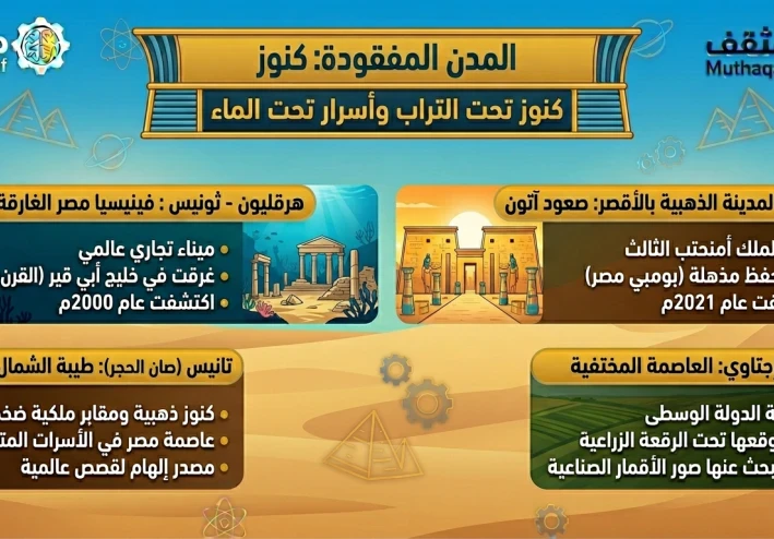 المدن المفقودة: كنوز تحت التراب وأسرار تحت الماء