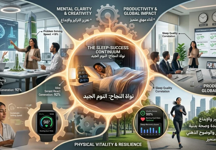 النوم الجيد: السر الخفي وراء النجاح والإبداع والصحة المتكاملة