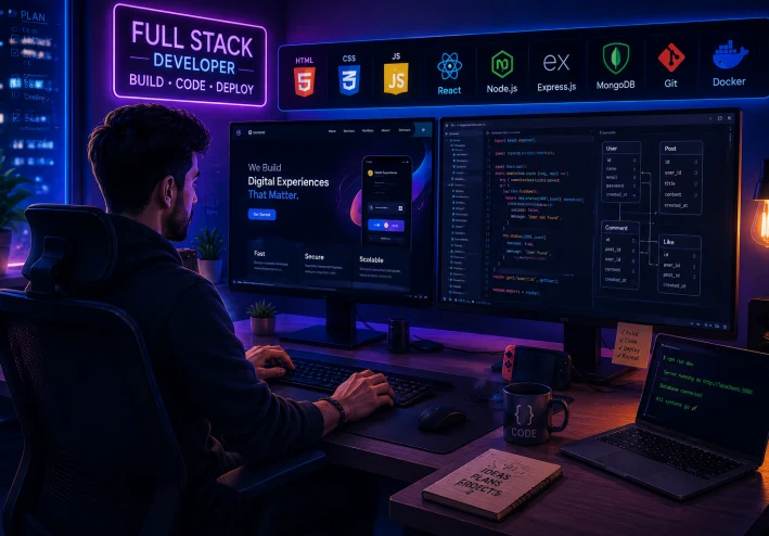 مجال الـ Full Stack Development: الطريق إلى بناء مواقع وتطبيقات متكاملة من البداية للنهاية