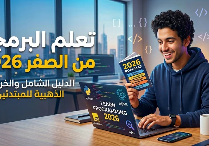 الدليل الشامل لتعلم البرمجة من الصفر في 2026: خريطة طريق للمبتدئين