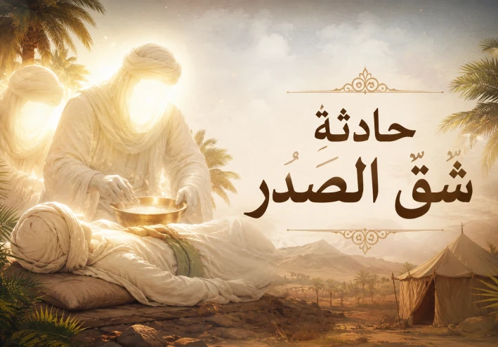 شقّ الصدر في طفولة النبي ﷺ قصة الطهارة والتهيئة الإلهية