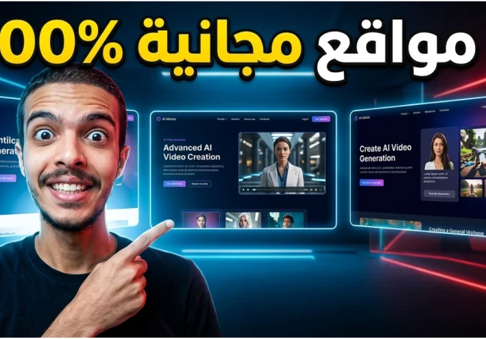 أفضل 3 مواقع لإنشاء فيديوهات بالذكاء الاصطناعي مجانًا | بدون حدود وبجودة احترافية!