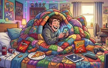 يومٌ قضيتُه داخل البطانية!