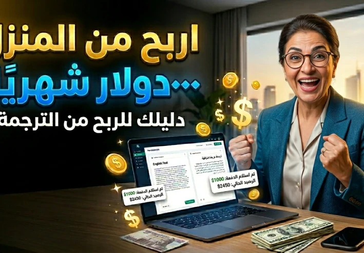 💰 أفضل مواقع الترجمة للعمل من المنزل 2026 | اربح بالدولار بدون خبرة من الإنترنت