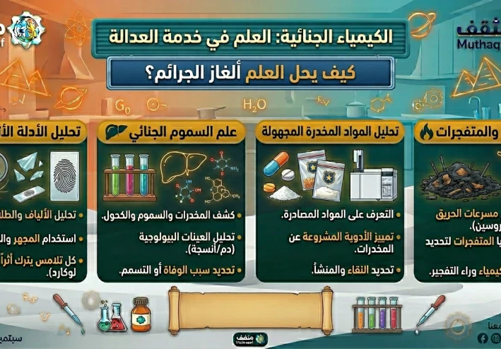 الكيمياء الجنائية: العلم في خدمة العدالة