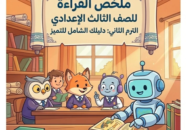 📚 ملخص القراءة للصف الثالث الإعدادي الترم الثاني 2026 PDF | أقوى مراجعة شاملة لضمان الدرجة النهائية
