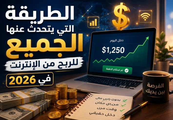 الطريقة التي يتحدث عنها الجميع للربح من الإنترنت في 2026