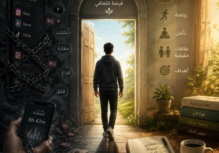 صيام الدوبامين الرقمي: كيف تنجو بعقلك من شاشة هاتفك؟