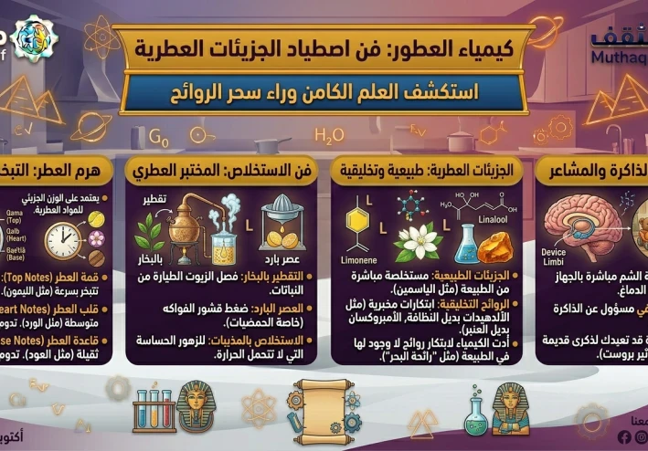 كيمياء العطور: فن اصطياد الجزيئات العطرية