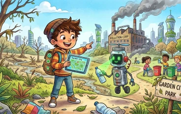 🌟 "زين وعلّام: أبطال الحديقة الخضراء" 🤖🌱