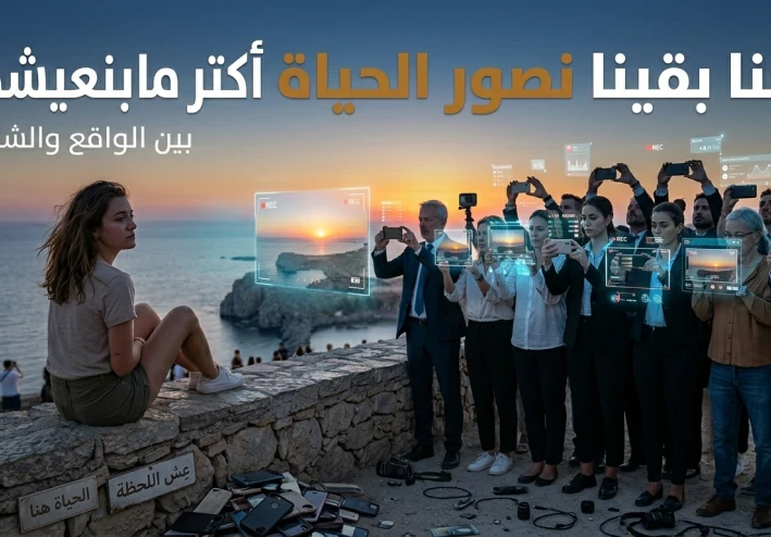 إحنا بقينا نصور الحياة أكتر ما بنعيشها