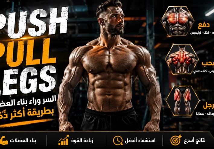 نظام Push Pull Legs: السر وراء بناء العضلات بطريقة أكثر ذكاءً