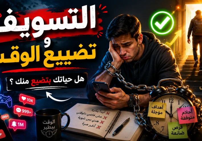 لماذا تسوّف دائماً؟ — العلم يكشف السبب الحقيقي وكيف تتوقف نهائياً