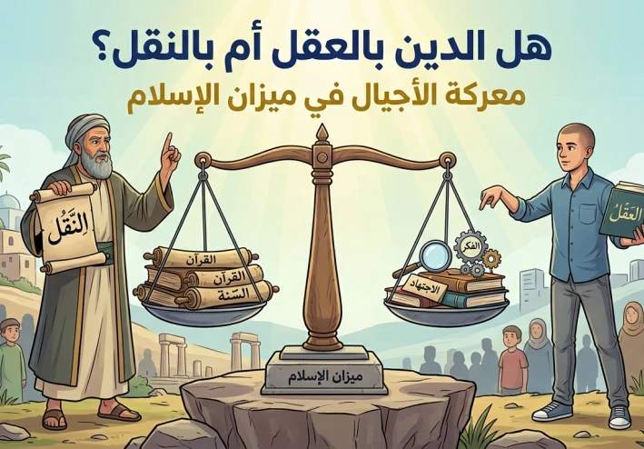 هل الدين بالعقل أم بالنقل؟ معركة الأجيال في ميزان الإسلام — مدعومًا بالأدلة الشرعية