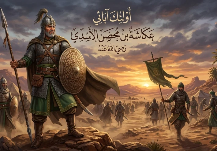 أولئك آبائي عكاشة بن محصن الأسدي رضي الله عنه