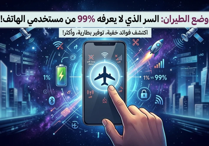 وضع الطيران: السر الذي لا يعرفه 99% من مستخدمي الهاتف!