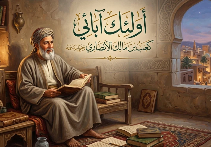 أولئك آبائي كعب بن مالك الأنصاري رضي الله عنه