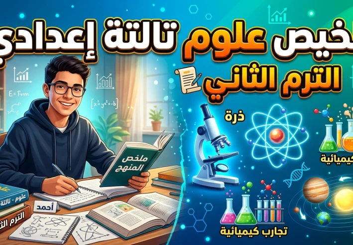 تلخيص منهج العلوم للصف الثالث الإعدادي الترم الثاني: مراجعة شاملة لتحقيق التفوق