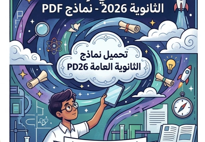 📥 تحميل النماذج الاسترشادية للثانوية العامة 2026 PDF لجميع المواد برابط مباشر من وزارة التعليم