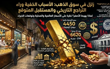 زلزال في سوق الذهب : لماذا يستمر الذهب في الهبوط الحر وإلى أين تتجه الأسعار؟