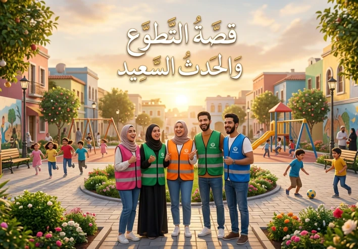 قصة التطوع والحدث السعيد