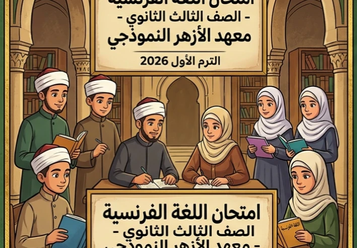 📓 امتحان اللغة الفرنسية للصف الثالث الثانوي الأزهري 2026 PDF.. أقوى نماذج التدريب وفق مواصفات الأزهر الجديدة