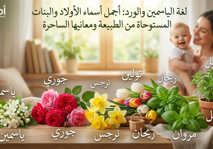 أجمل الأسماء للأطفال المستوحات لأجمل الزهور والورود