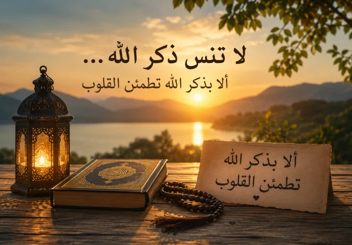 لا تنس ذكر الله… ألا بذكر الله تطمئن القلوب