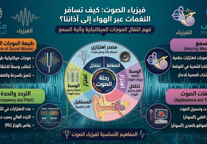 فيزياء الصوت: كيف تسافر النغمات عبر الهواء إلى آذاننا؟