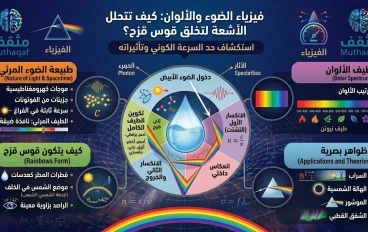 فيزياء الضوء والألوان: كيف تتحلل الأشعة لتخلق قوس قزح؟