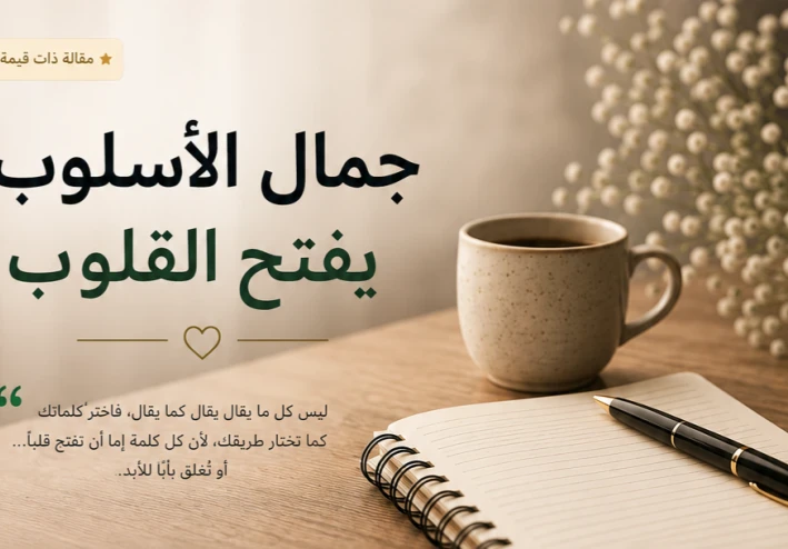جمال الأسلوب يفتح القلوب