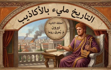 سلسلة: التاريخ مليء بالأكاذيب ،   الحلقة الثانية: نيرون لم يُحرق روما
