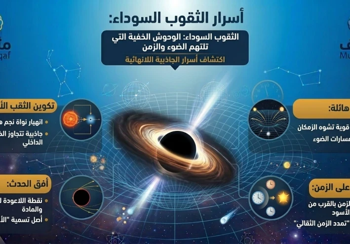 الثقوب السوداء – الوحوش الخفية التي تلتهم الضوء والزمن