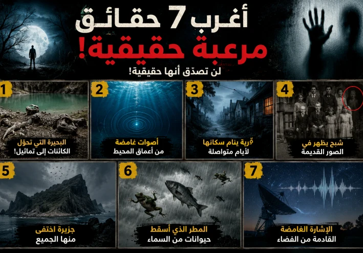 أغرب 7 حقائق مرعبة لن تصدّق أنها حقيقية