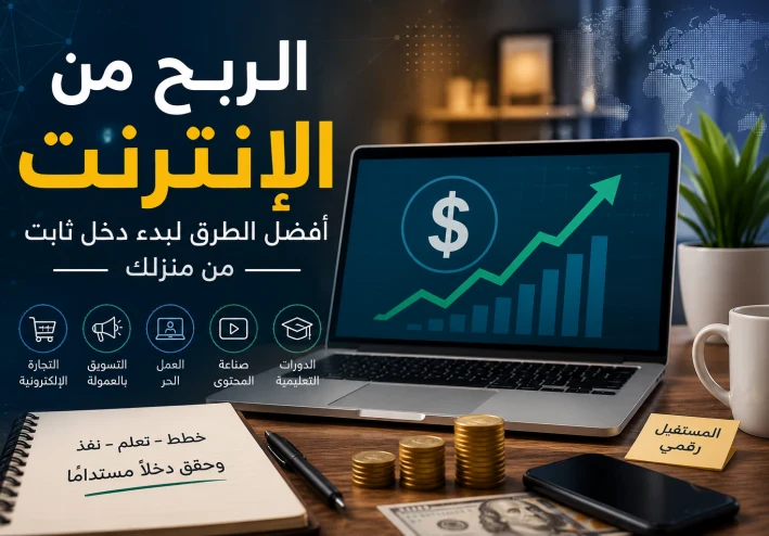 أفضل طرق الربح من الإنترنت للمبتدئين في 2026