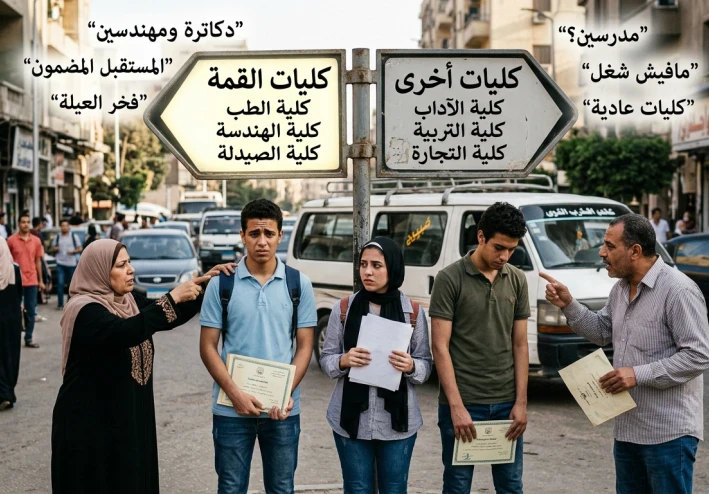 تصنيف المجتمع المصري بين كليات القمة والقاع: نظرة نقدية إلى ثقافة التفوق الأكاديمي