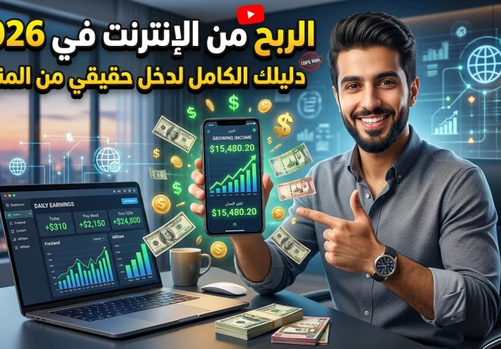 الربح من الإنترنت في 2026: أفضل الطرق لتحقيق دخل حقيقي من المنزل